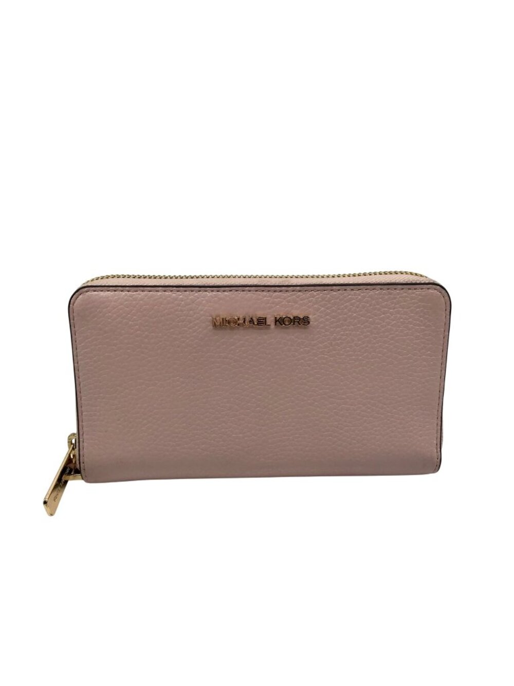 Michael Kors Pink Leather Jet Set Travel Wallet